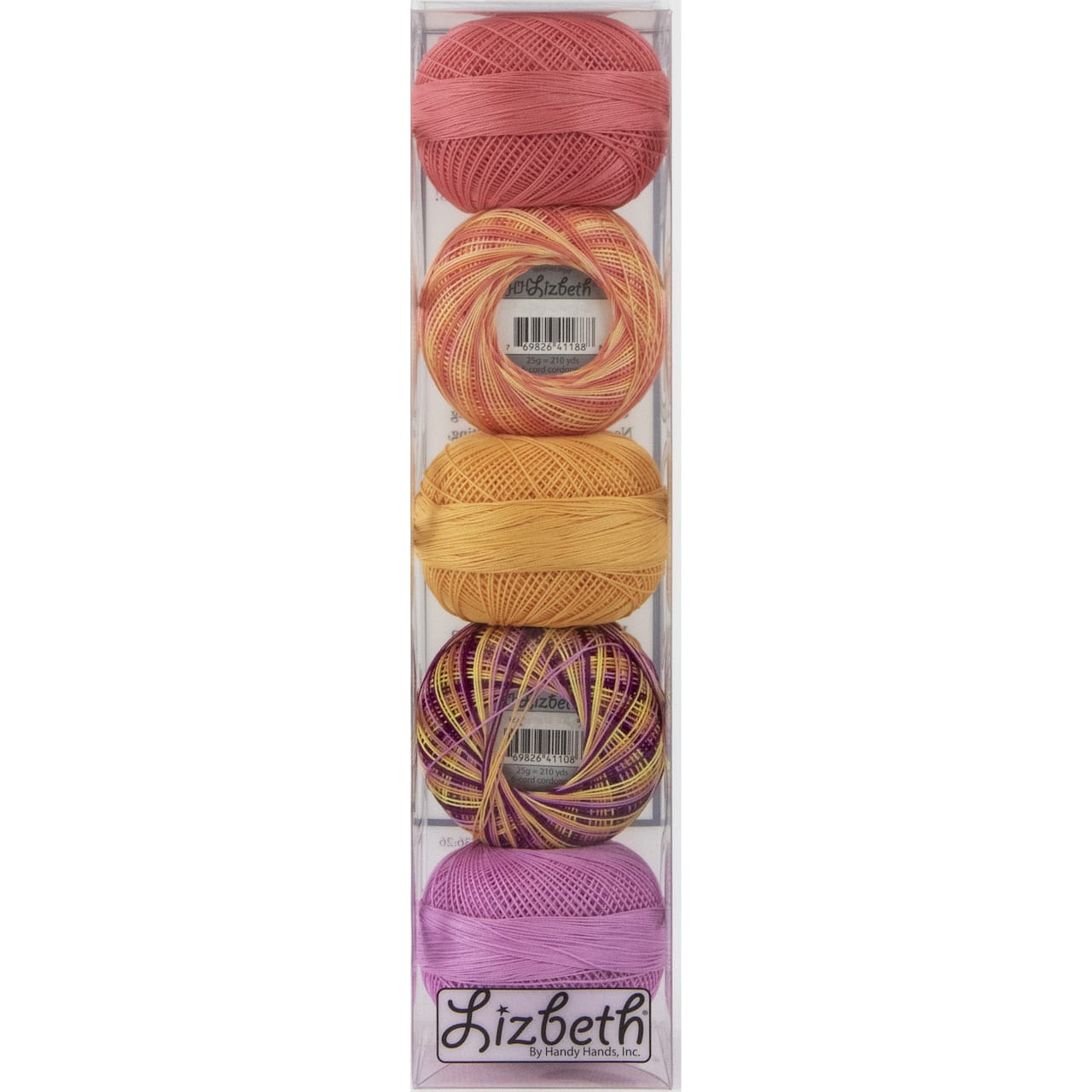 Handy Hands Lizbeth Summer Cordonnet Cotton Thread Pack, Size 20